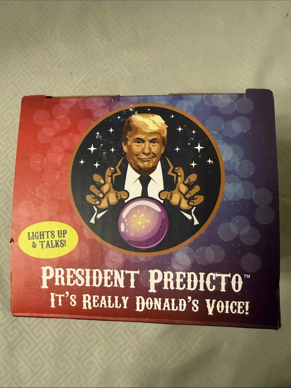 Talking President Predicto Fortune Teller Multicolor Light- Up Sounds Party Ball